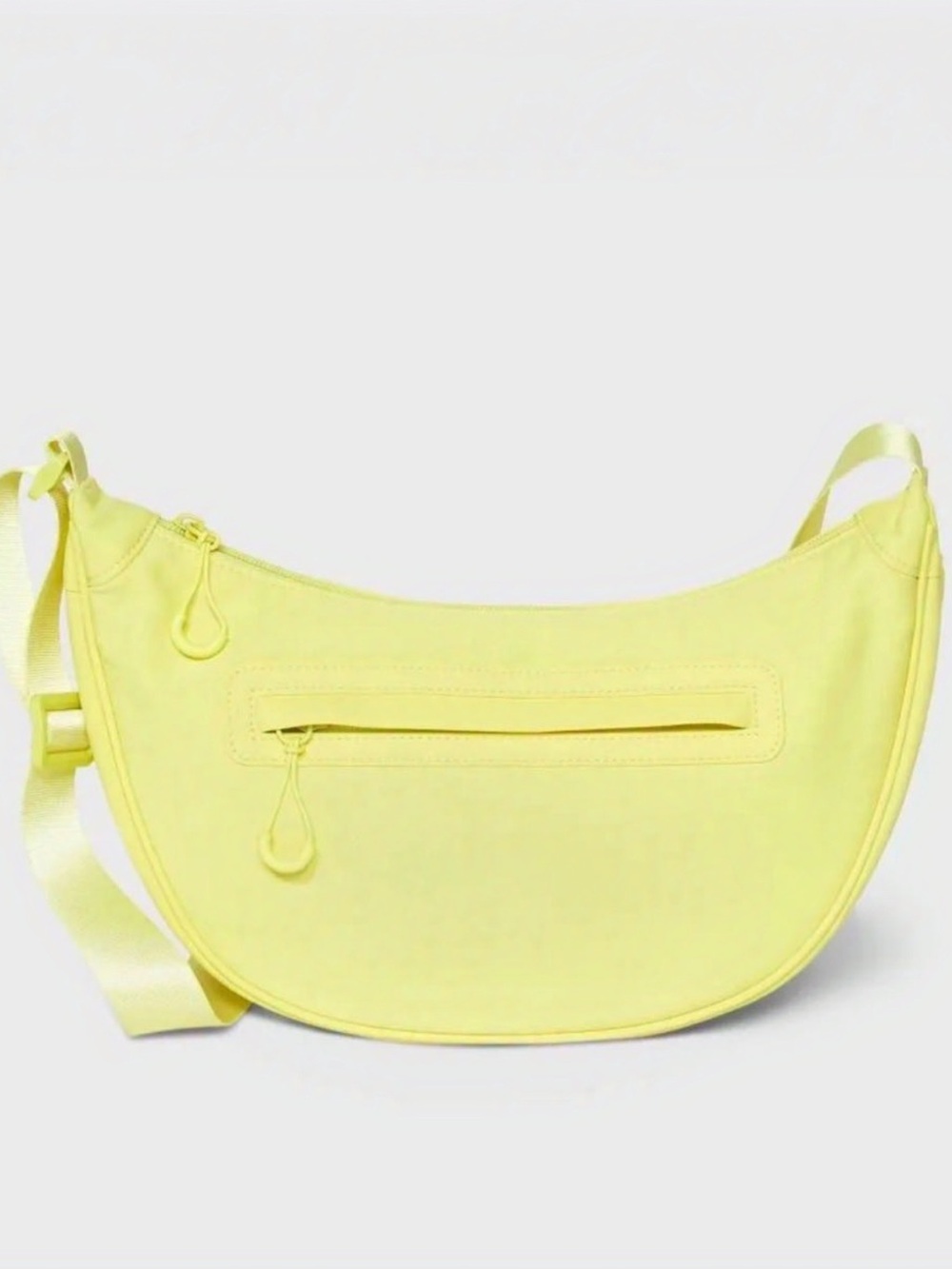 Yellow Crescent Crossbody Bag